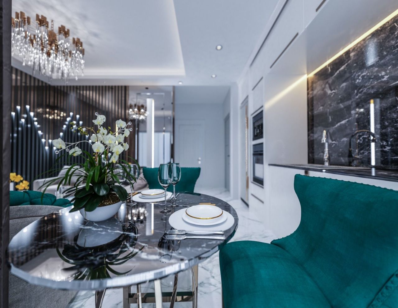 Апартаменты в Алании, Турция, 40 м2 фото 4
