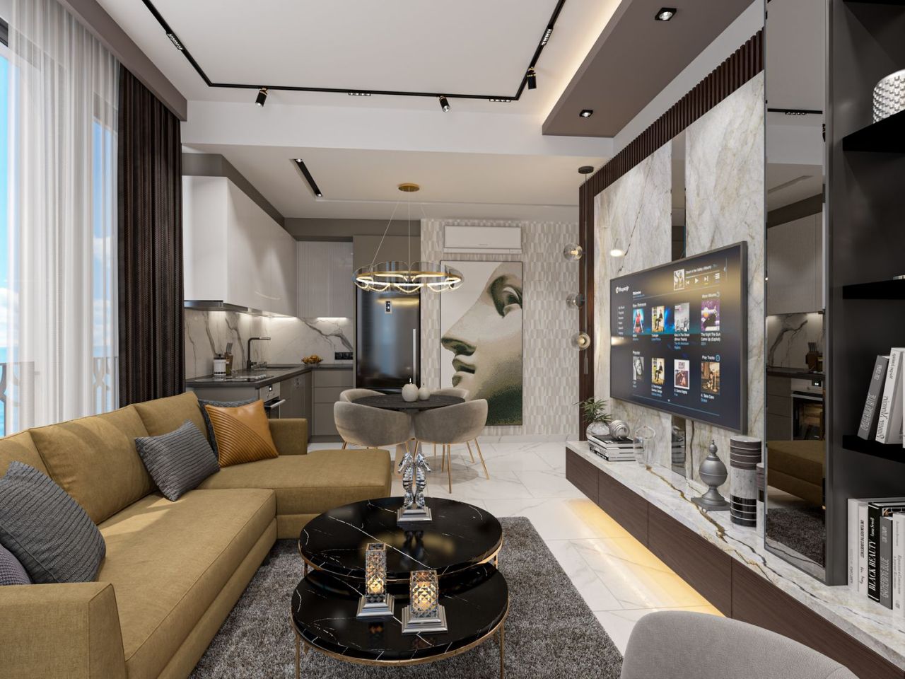 Квартира в Алании, Турция, 59 м2 фото 2
