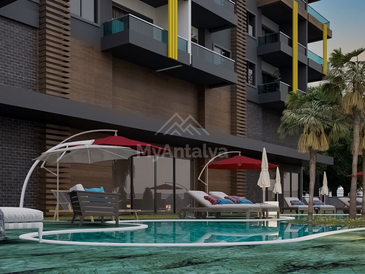 Квартира в Алании, Турция, 50 м2 фото 2