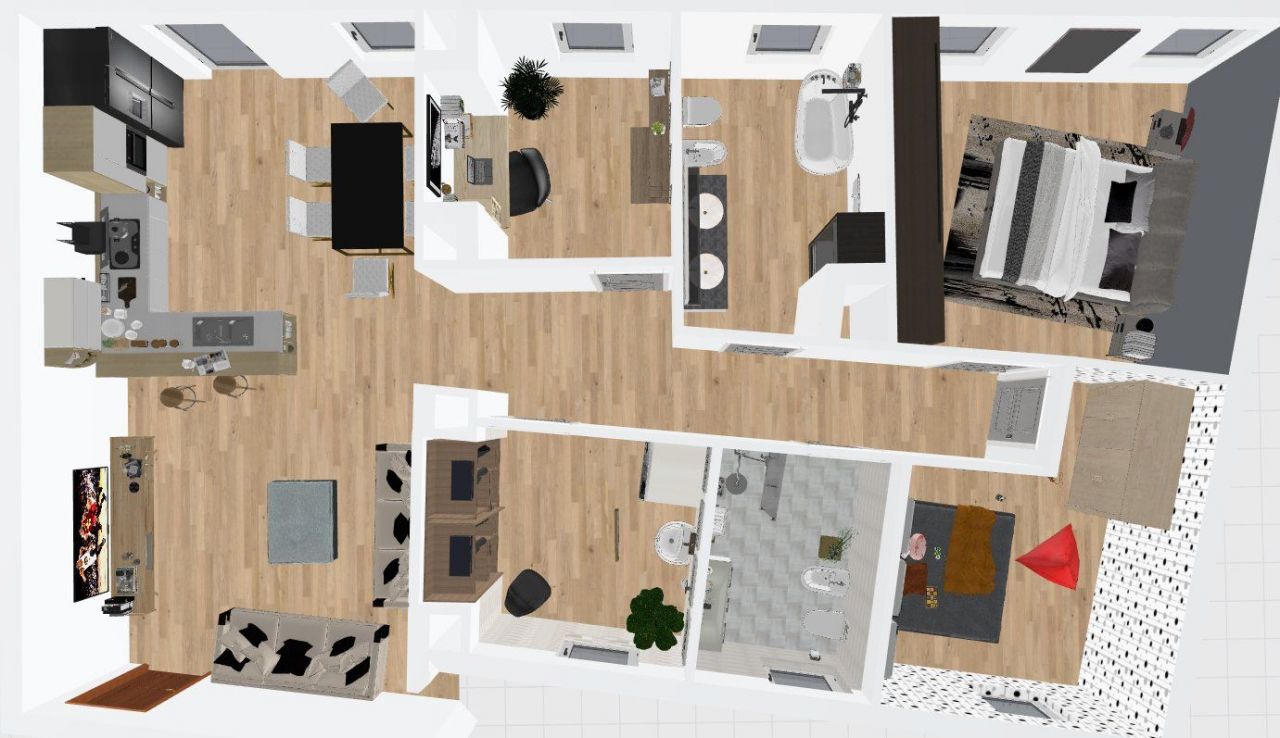 Апартаменты у озера Комо, Италия, 100 м2 фото 4