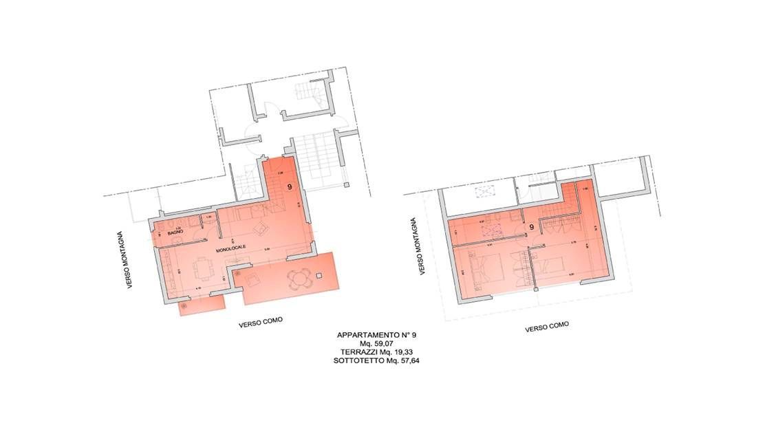 Квартира у озера Комо, Италия, 100 м2 фото 5