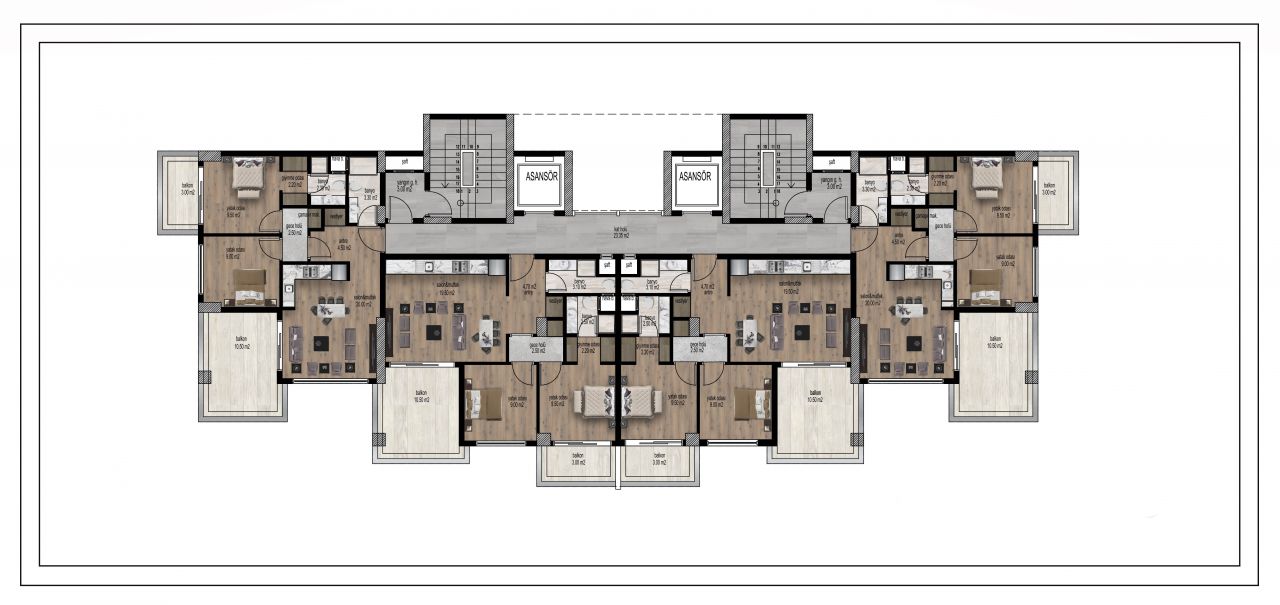 Апартаменты в Мерсине, Турция, 95 м2 фото 4