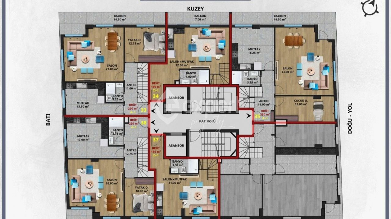 Квартира в Анталии, Турция, 50 м2 фото 2