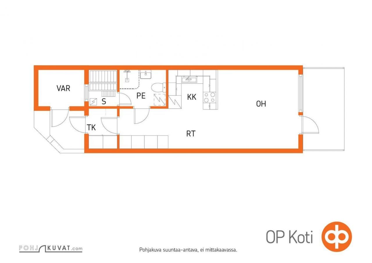 Таунхаус в Оулу, Финляндия, 35 м2 фото 4