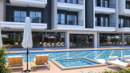 Апартаменты в Авсалларе, Турция, 55 м2 фото 1