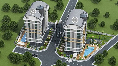 Апартаменты в Авсалларе, Турция, 45 м2 фото 1