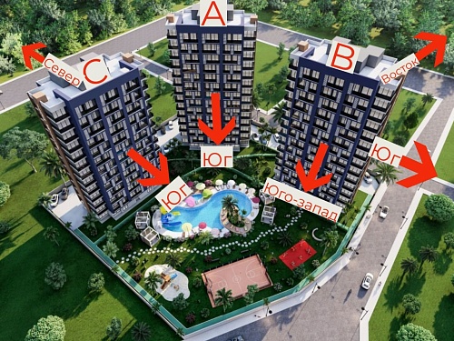 Апартаменты в Мерсине, Турция, 40 м2 фото 1