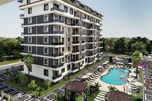 Апартаменты в Газипаше, Турция, 60 м2 фото 1