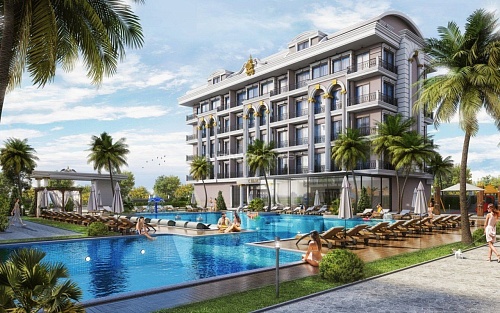 Апартаменты в Алании, Турция, 40 м2 фото 1