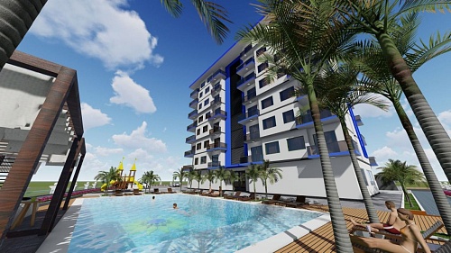 Апартаменты в Алании, Турция, 44 м2 фото 1