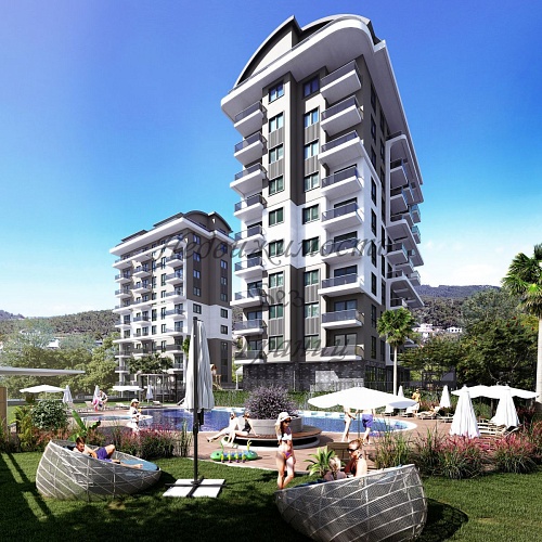 Апартаменты в Алании, Турция, 55 м2 фото 1