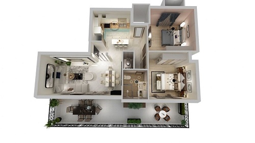 Квартира на Северо-Эгейских островах, Греция, 86 м2 фото 1