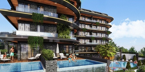Апартаменты в Алании, Турция, 43 м2 фото 1