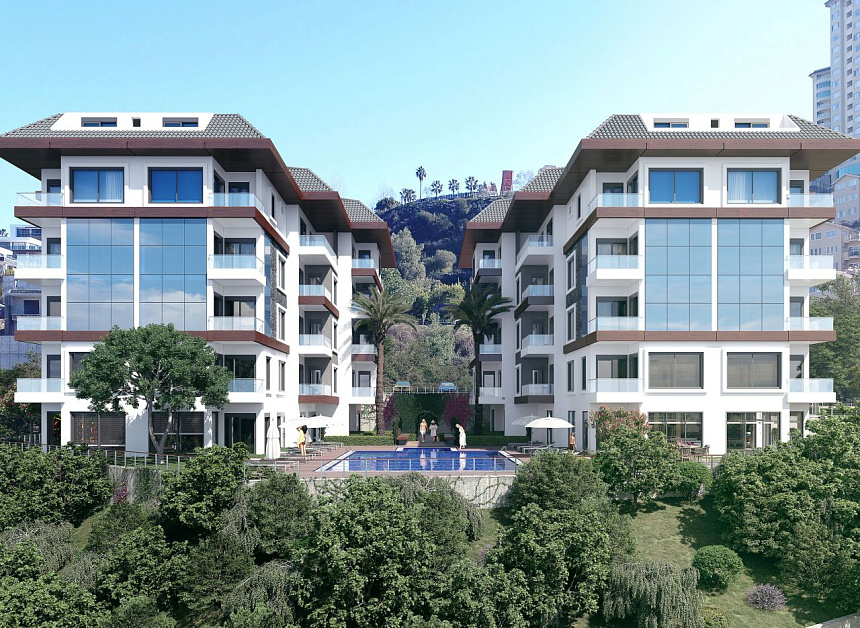 Квартира в Алании, Турция, 54 м2