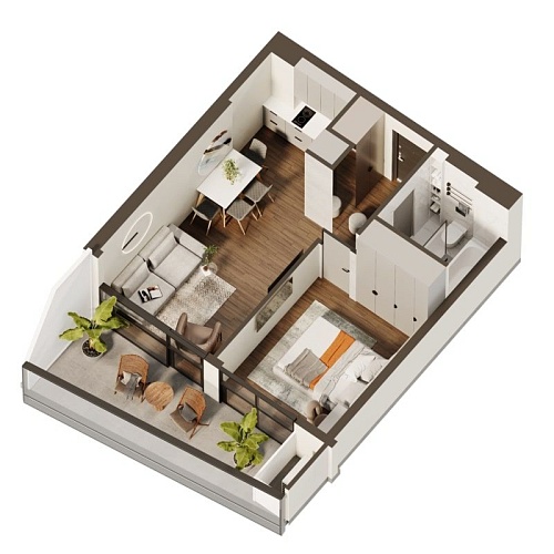 Квартира в Батуми, Грузия, 50 м2 фото 1