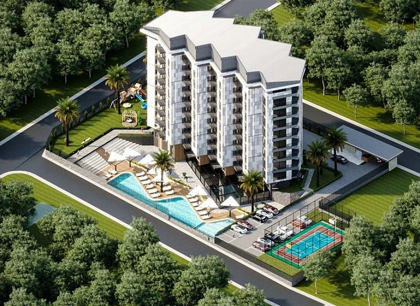 Квартира в Газипаше, Турция, 56 м2