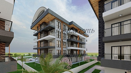 Апартаменты в Алании, Турция, 45 м2 фото 1