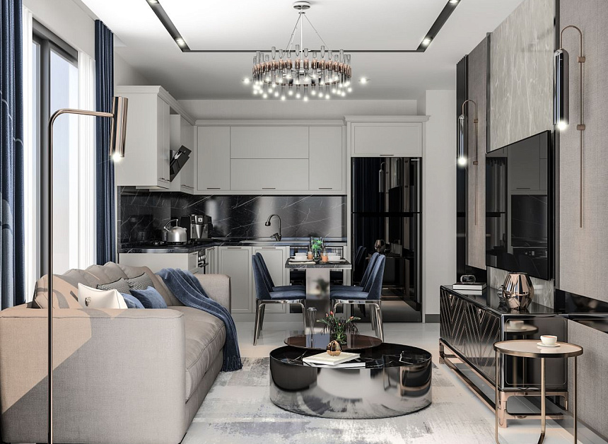 Квартира в Алании, Турция, 55 м2