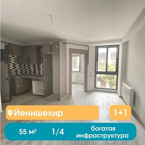 Квартира в Мерсине, Турция, 55 м2 фото 1