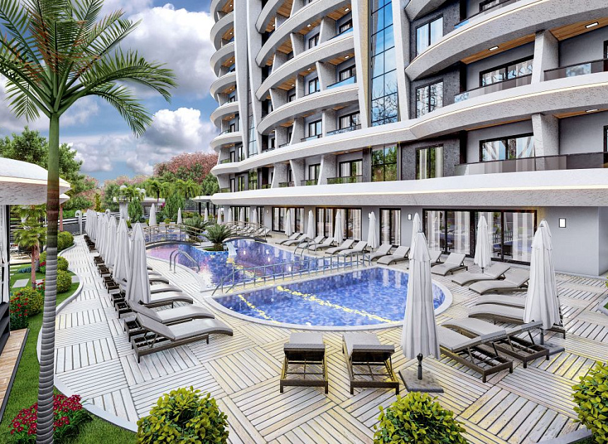 Квартира в Алании, Турция, 55 м2