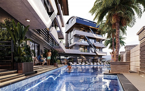 Апартаменты в Алании, Турция, 45 м2 фото 1