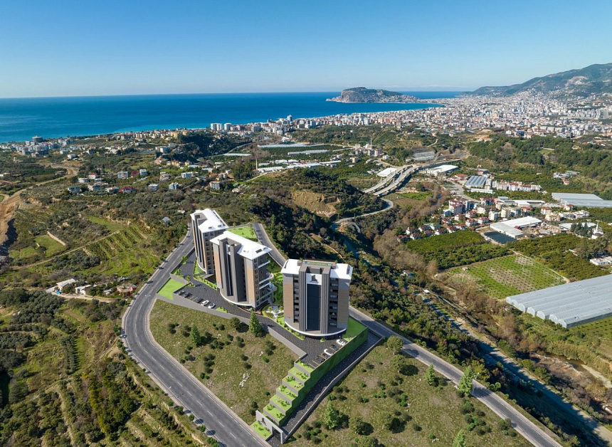 Квартира в Кестеле, Турция, 54 м2