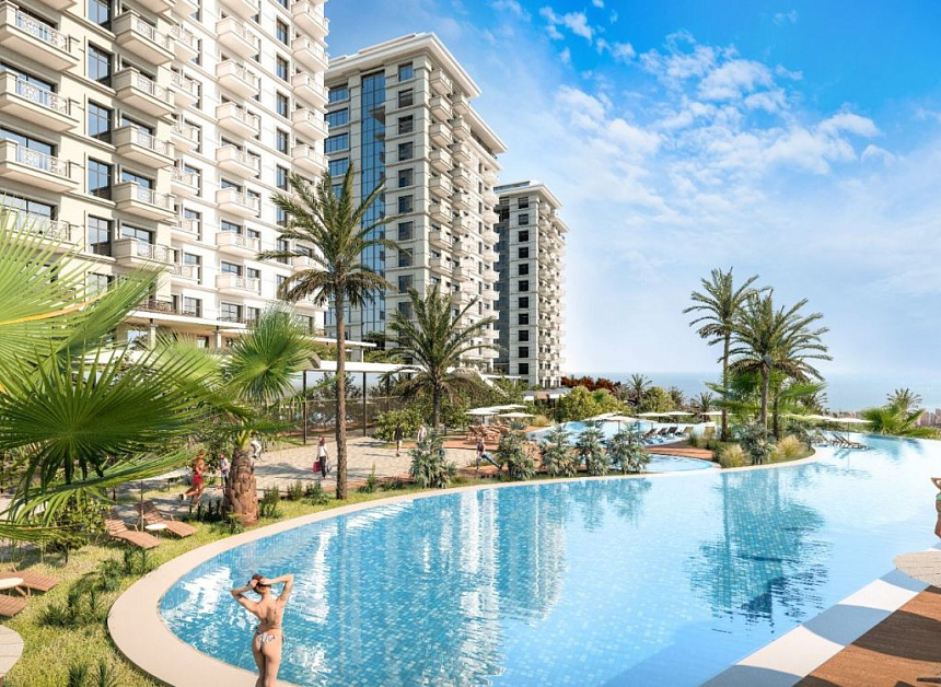 Апартаменты в Алании, Турция, 55 м2