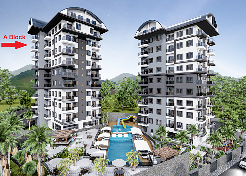 Апартаменты в Авсалларе, Турция, 44 м2 фото 1