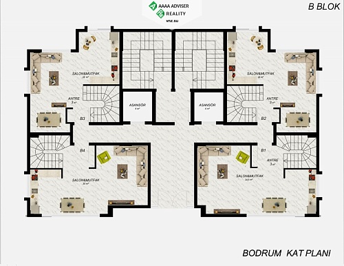 Квартира в Алании, Турция, 76 м2 фото 1