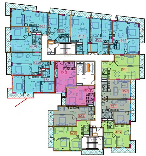 Квартира в Батуми, Грузия, 57.4 м2 фото 1