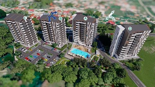Апартаменты в Баре, Черногория, 71 м2 фото 1