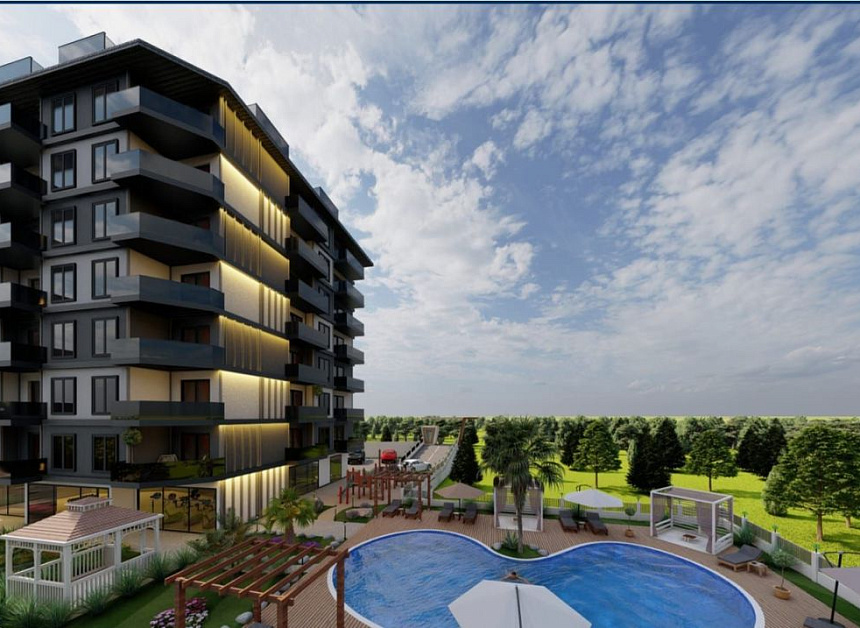 Апартаменты в Авсалларе, Турция, 50 м2