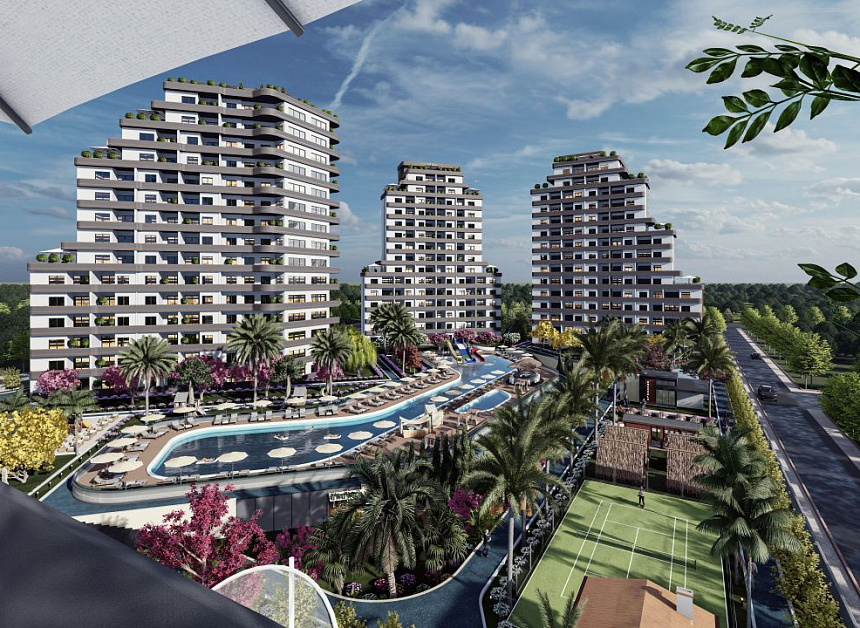 Апартаменты в Мерсине, Турция, 90 м2