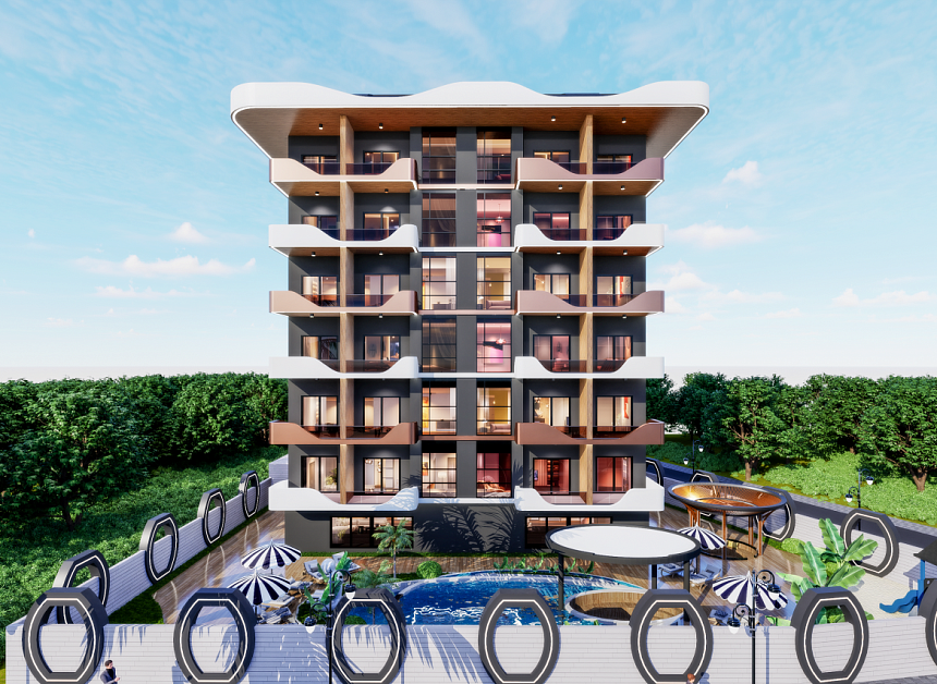 Квартира в Алании, Турция, 55 м2