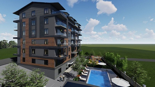 Апартаменты в Газипаше, Турция, 57 м2 фото 1