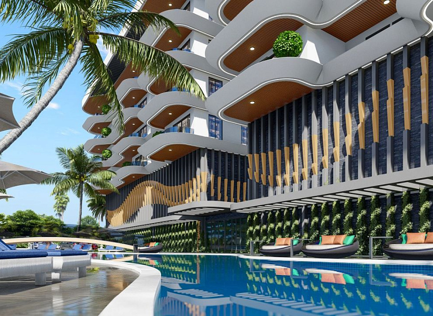 Квартира в Газипаше, Турция, 59 м2