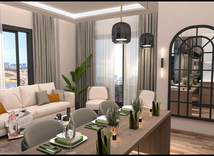 Апартаменты в Мерсине, Турция, 110 м2