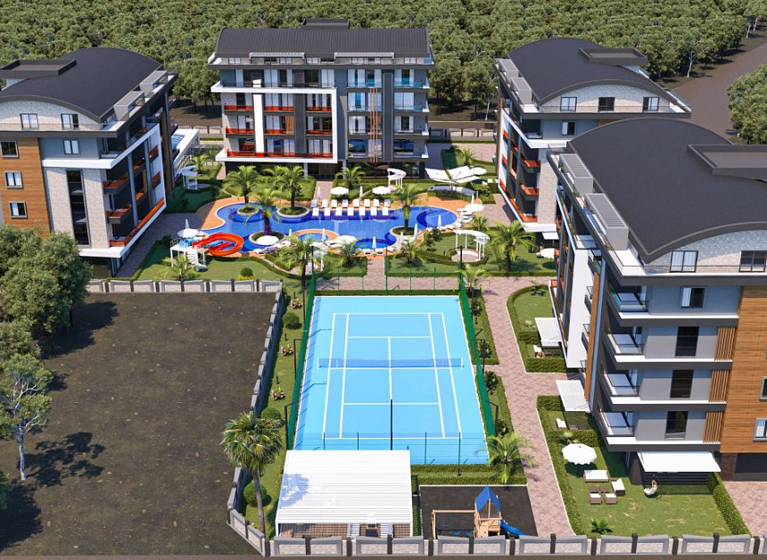 Апартаменты в Алании, Турция, 57 м2