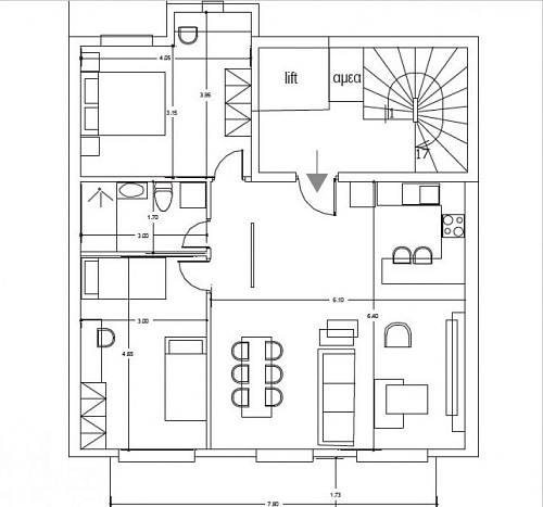 Квартира на Северо-Эгейских островах, Греция, 113 м2 фото 1