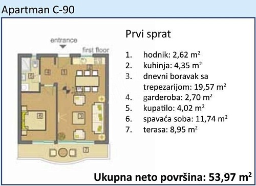 Апартаменты в Бечичи, Черногория, 160 м2 фото 1
