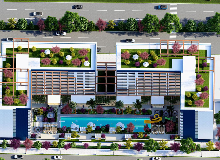 Апартаменты в Мерсине, Турция, 35 м2