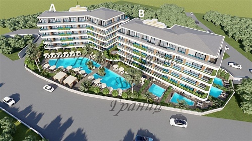Апартаменты в Алании, Турция, 51 м2 фото 1