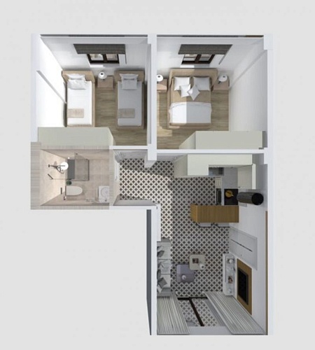 Апартаменты в Салониках, Греция, 65 м2 фото 1