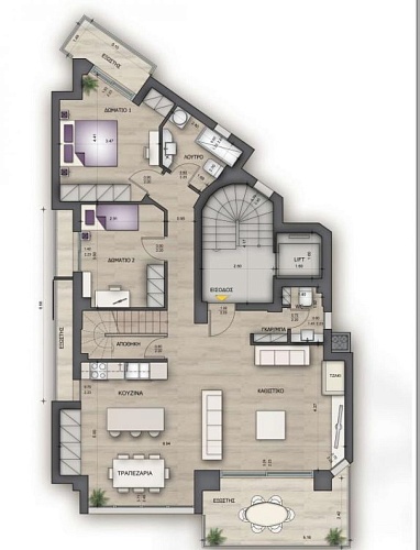 Апартаменты в Салониках, Греция, 150 м2 фото 1
