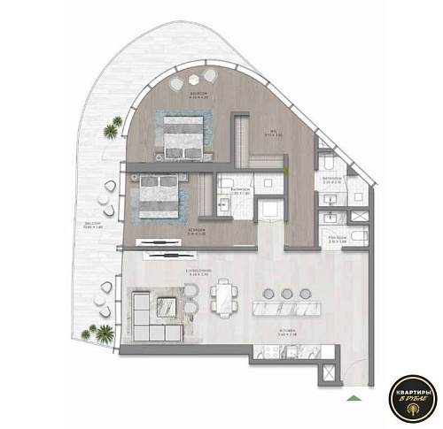 Квартира в Дубае, ОАЭ, 121 м2 фото 1