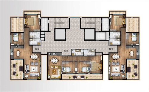 Апартаменты в Мерсине, Турция, 120 м2 фото 1