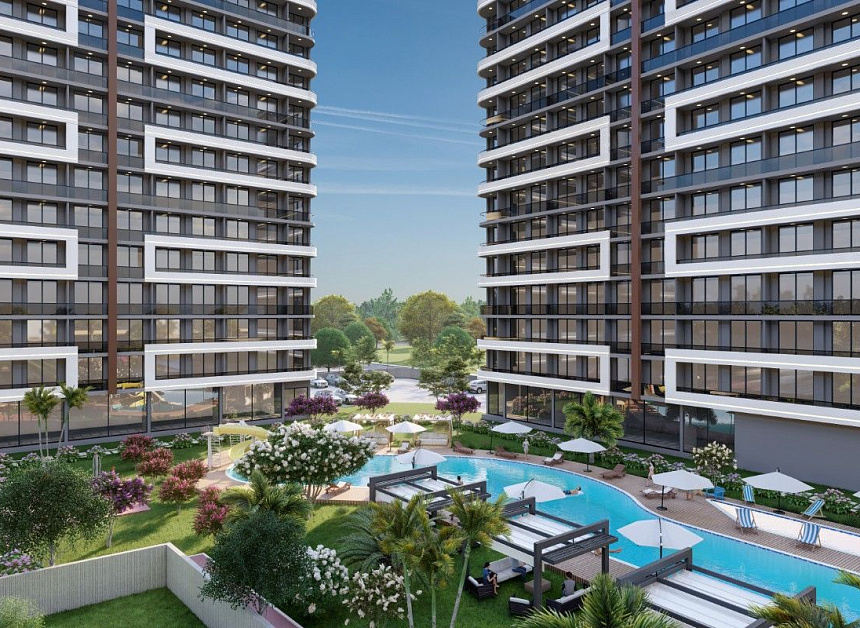 Апартаменты в Мерсине, Турция, 55 м2