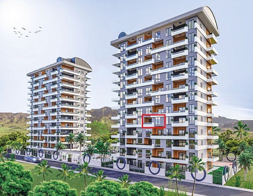 Квартира в Алании, Турция, 55 м2 фото 1
