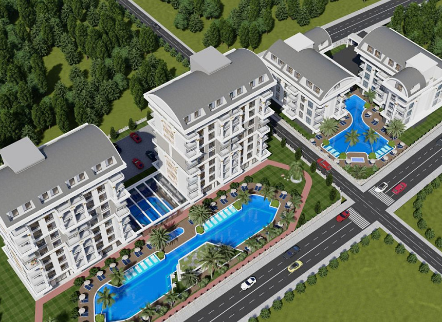 Квартира в Алании, Турция, 55 м2