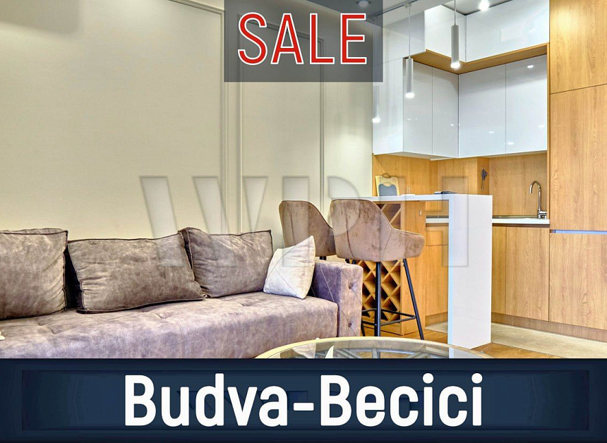 Квартира в Бечичи, Черногория, 40 м2